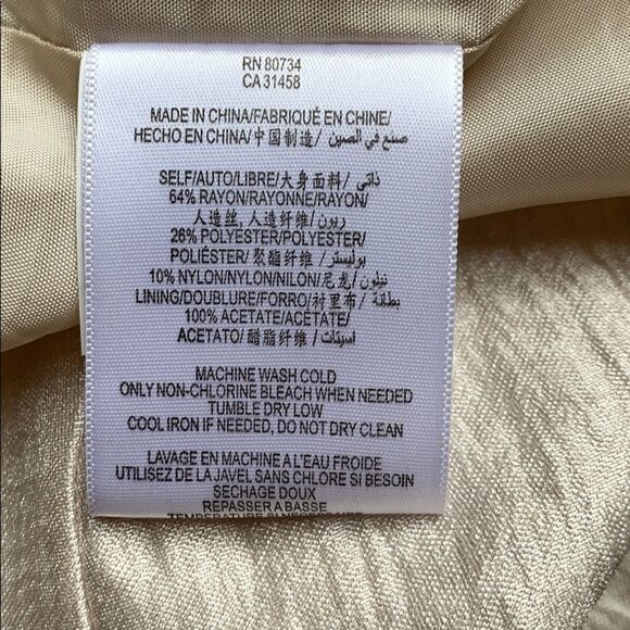 Max and Cleo gold empire waist strapless cocktail dress wedding party dress 6 - Picture 9 of 10